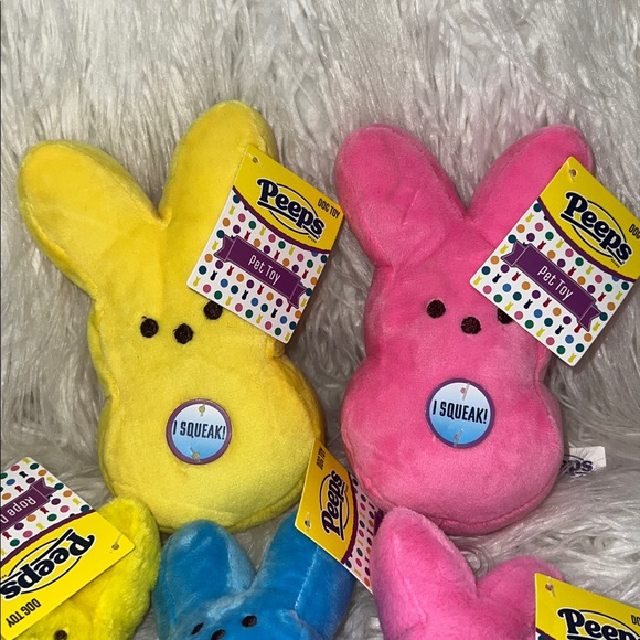 NWT Peeps Dog Toys 7in. Rope, pull, and big plush all Sqeak - Picture 3 of 3